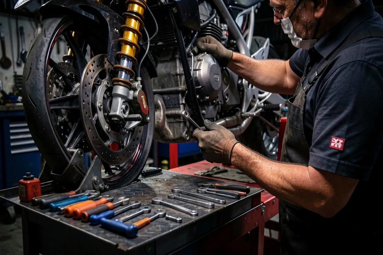 Precíziós motorkerékpár javítás a Fényterasz műhelyben